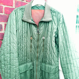 NWT- BALLY GREEN QUILTED JACKET Retails:$560